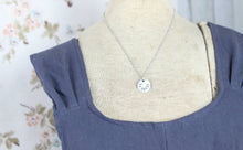 Load image into Gallery viewer, Be Still Hand Stamped Scripture Necklace: Silver