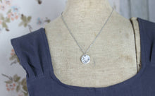 Load image into Gallery viewer, Strong Hand Stamped Scripture Necklace: Silver