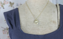 Load image into Gallery viewer, Trust Hand Stamped Scripture Necklace: Gold