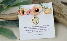 Load image into Gallery viewer, It Is Well Hand Stamped Scripture Necklace: Gold