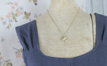 Load image into Gallery viewer, Be Still Hand Stamped Scripture Necklace: Gold