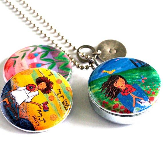 Travel the World Locket Necklace