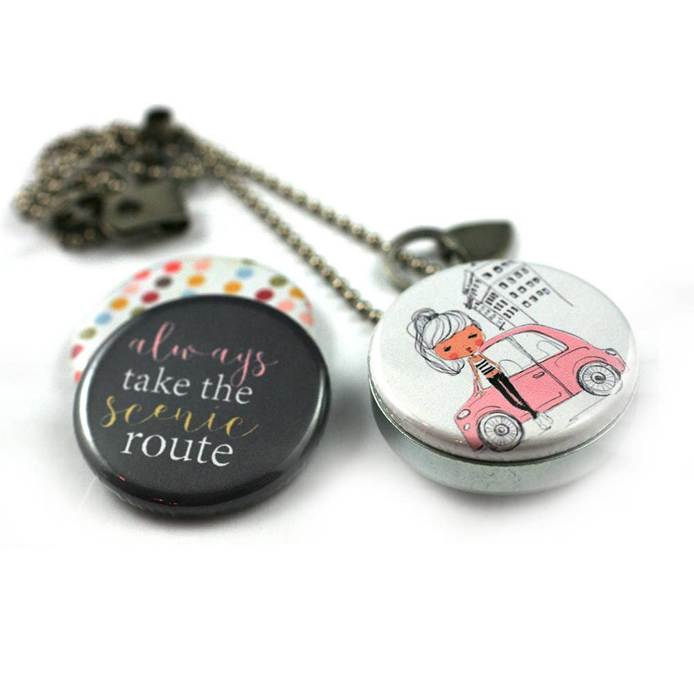 Road Trip Locket Necklace