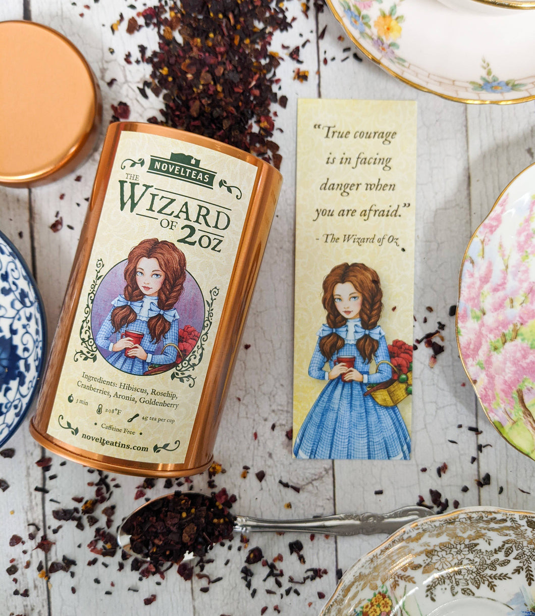 Wizard of Oz Loose Tea Tin with Dorothy Gale Bookmark